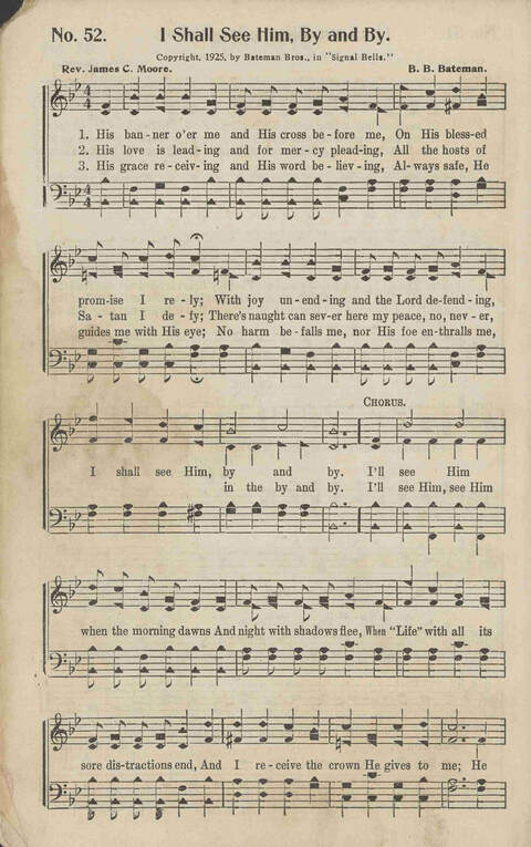 Signal Bells: for the song service page 52