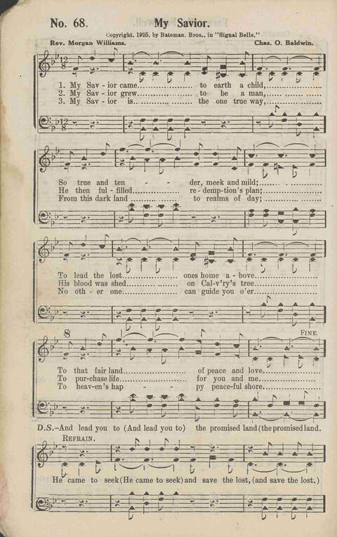 Signal Bells: for the song service page 68