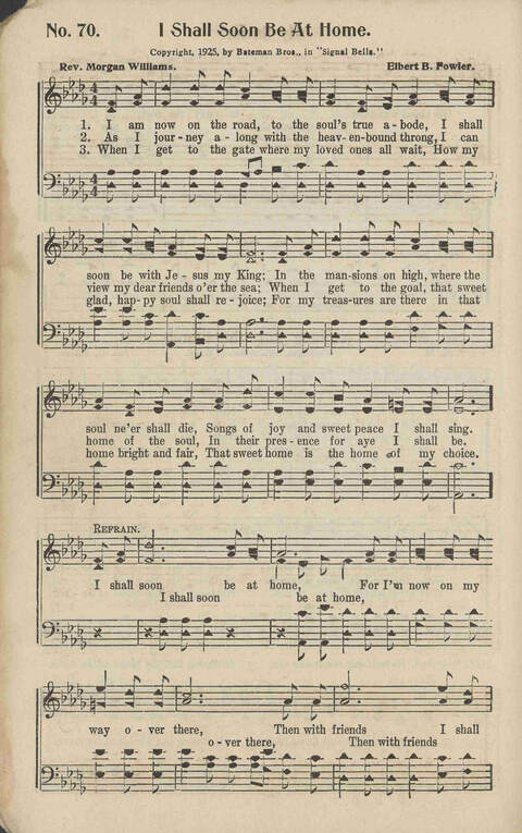 Signal Bells: for the song service page 70