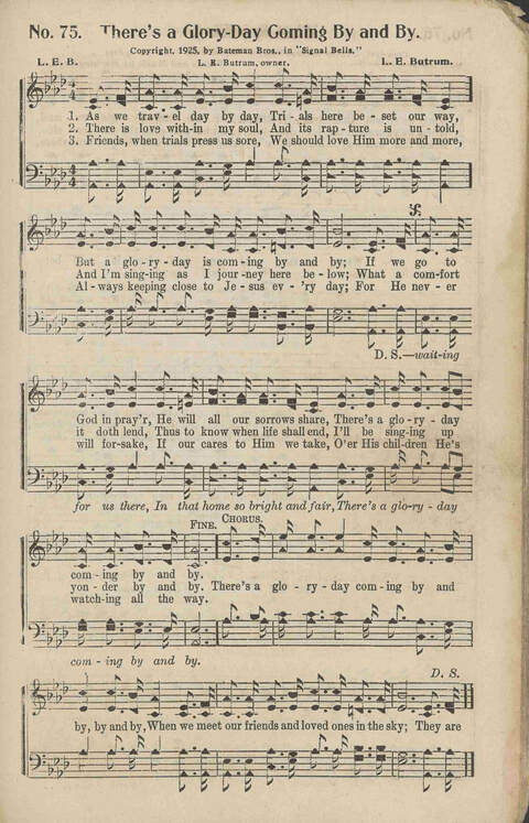 Signal Bells: for the song service page 75