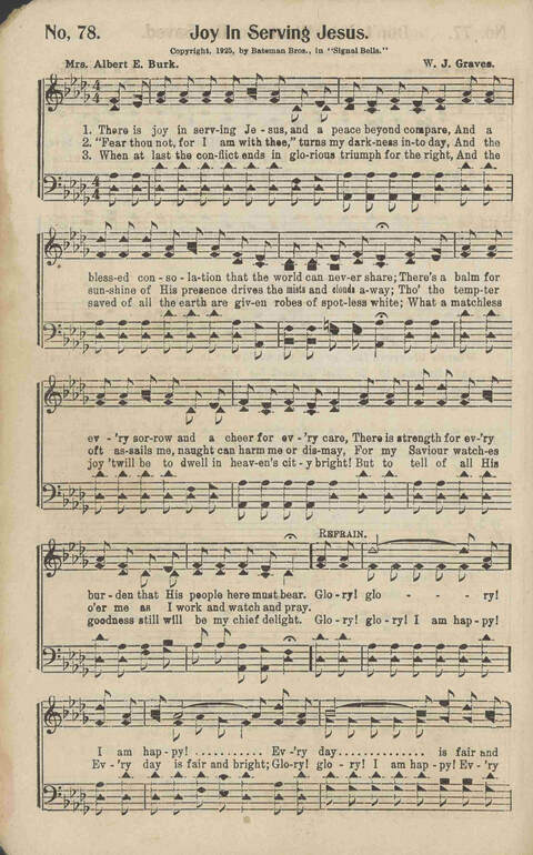 Signal Bells: for the song service page 78