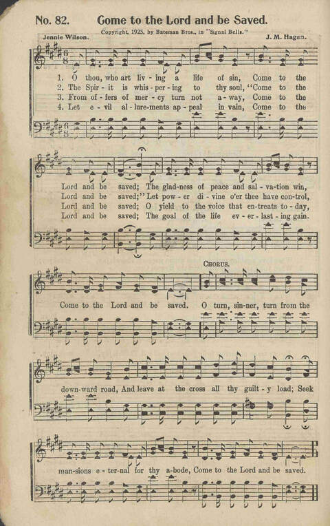 Signal Bells: for the song service page 82