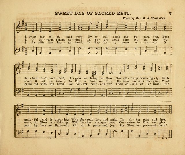 The Silver Chime: a cluster of Sabbath school melodies, tunes, sentences, chants, etc., for the use of children and teachers in their school exercises, devotions, and recreations, to which is added... page 5