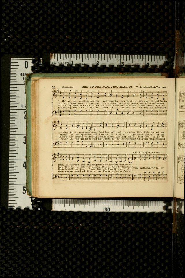 The Silver Chime: a cluster of Sabbath school melodies, tunes, sentences, chants, etc., for the use of children and teachers in their school exercises, devotions, and recreations, to which is added... page 76