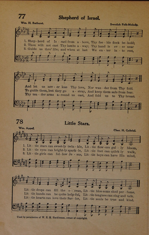 School Carols: A Collection of Hymns for the Sunday Schools page 89