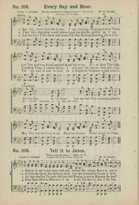 Sacred Chimes: a book of new and old hymns and tunes. For use in church services, revival meetings, Sunday schools, young peoples societies, singing schools and conventions page 100