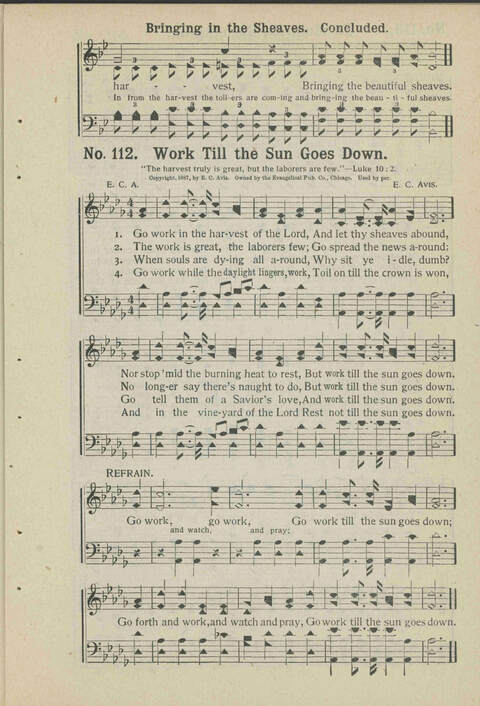 Sacred Chimes: a book of new and old hymns and tunes. For use in church services, revival meetings, Sunday schools, young peoples societies, singing schools and conventions page 103