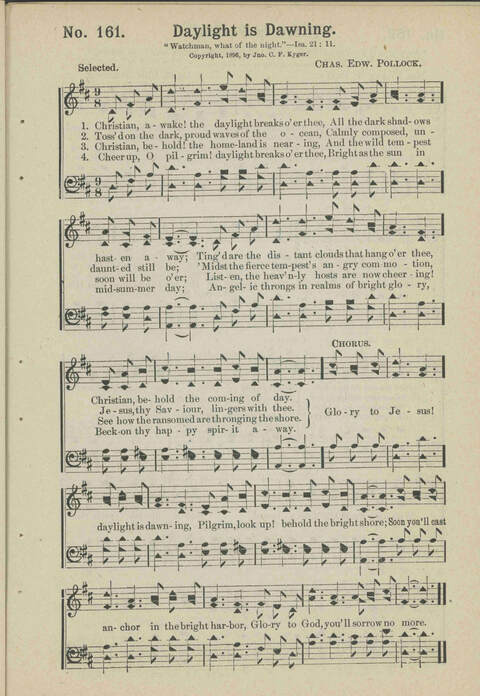 Sacred Chimes: a book of new and old hymns and tunes. For use in church services, revival meetings, Sunday schools, young peoples societies, singing schools and conventions page 151