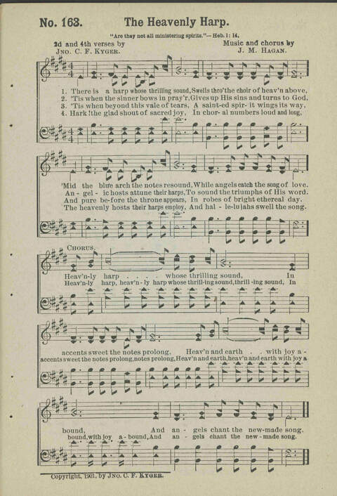 Sacred Chimes: a book of new and old hymns and tunes. For use in church services, revival meetings, Sunday schools, young peoples societies, singing schools and conventions page 153