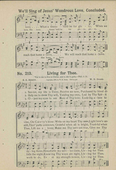 Sacred Chimes: a book of new and old hymns and tunes. For use in church services, revival meetings, Sunday schools, young peoples societies, singing schools and conventions page 201