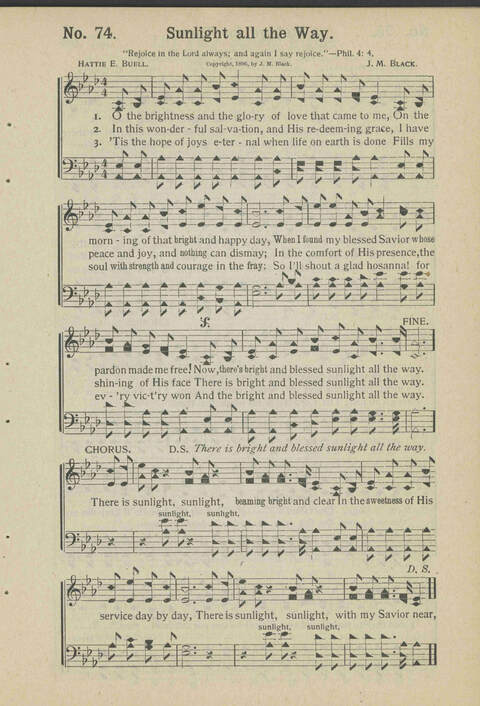 Sacred Chimes: a book of new and old hymns and tunes. For use in church services, revival meetings, Sunday schools, young peoples societies, singing schools and conventions page 67