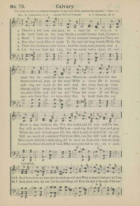 Sacred Chimes: a book of new and old hymns and tunes. For use in church services, revival meetings, Sunday schools, young peoples societies, singing schools and conventions page 72