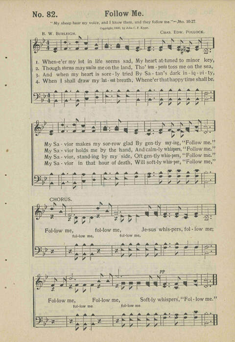 Sacred Chimes: a book of new and old hymns and tunes. For use in church services, revival meetings, Sunday schools, young peoples societies, singing schools and conventions page 75