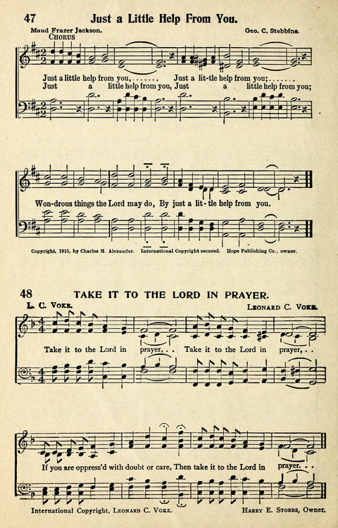 Songs and Choruses for Fishers of Men page 30
