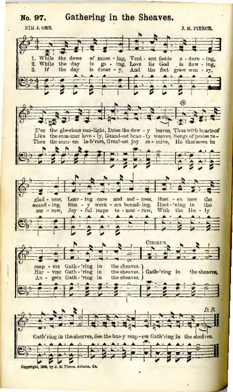 Song Crown: a new compilation of sweet gospel songs page 100