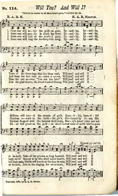 Song Crown: a new compilation of sweet gospel songs page 117