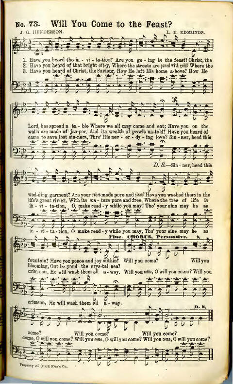 Song Crown: a new compilation of sweet gospel songs page 75