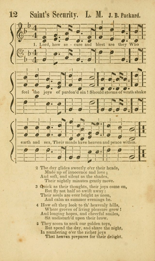 Songs of Canaan, or the Millennial Harmonist: a collection of hymns and tunes designed for social devotion page 17