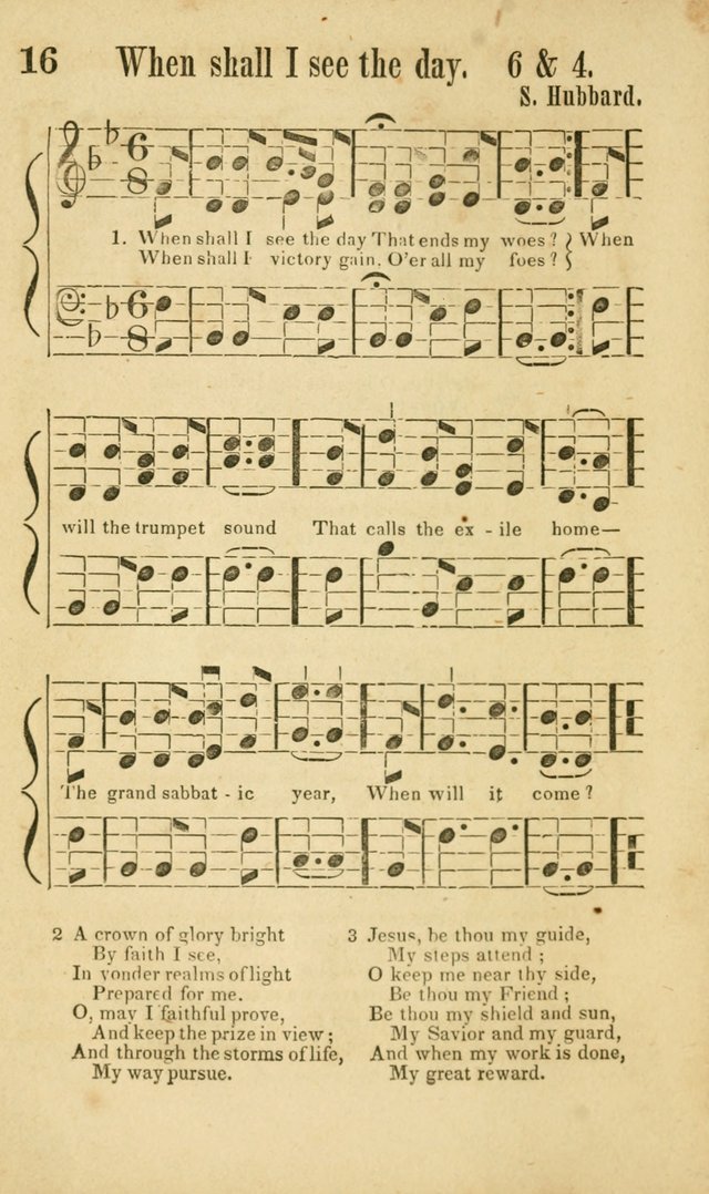 Songs of Canaan, or the Millennial Harmonist: a collection of hymns and tunes designed for social devotion page 21