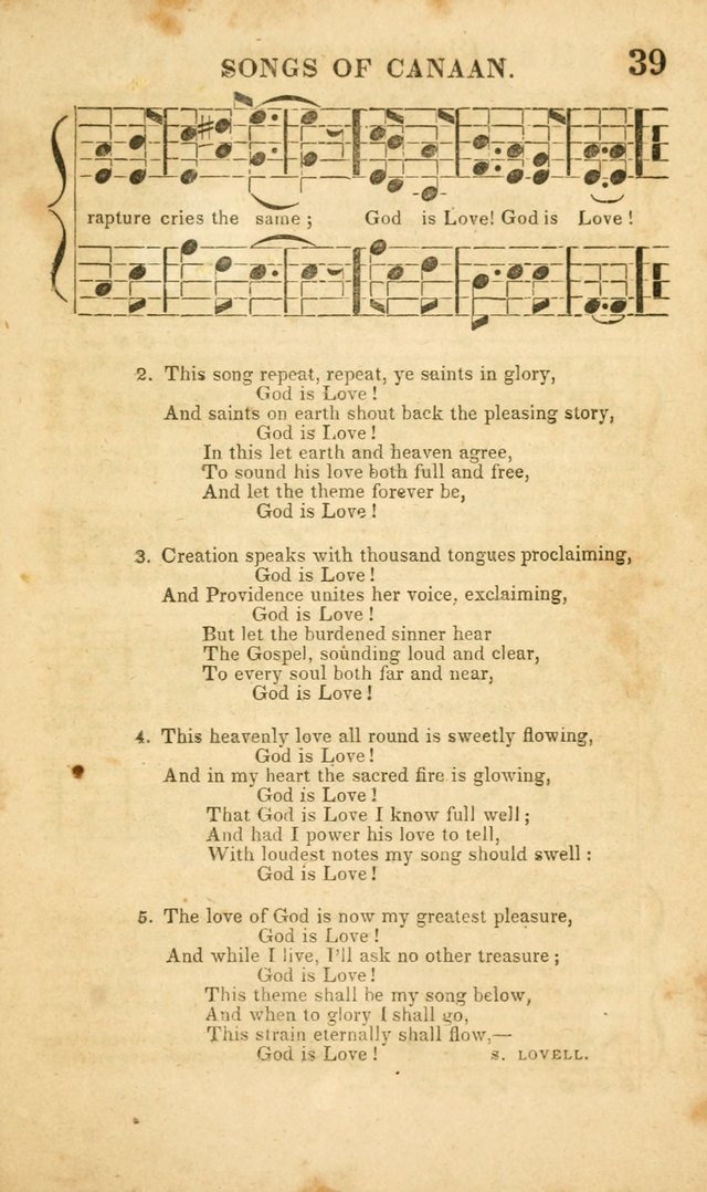 Songs of Canaan, or the Millennial Harmonist: a collection of hymns and tunes designed for social devotion page 44
