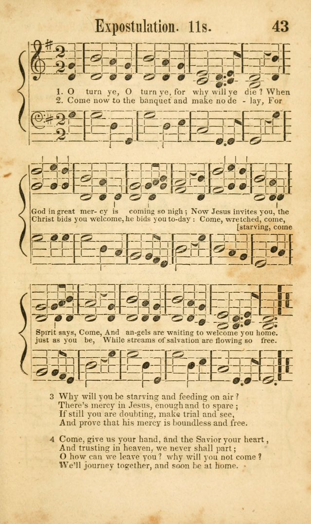 Songs of Canaan, or the Millennial Harmonist: a collection of hymns and tunes designed for social devotion page 48