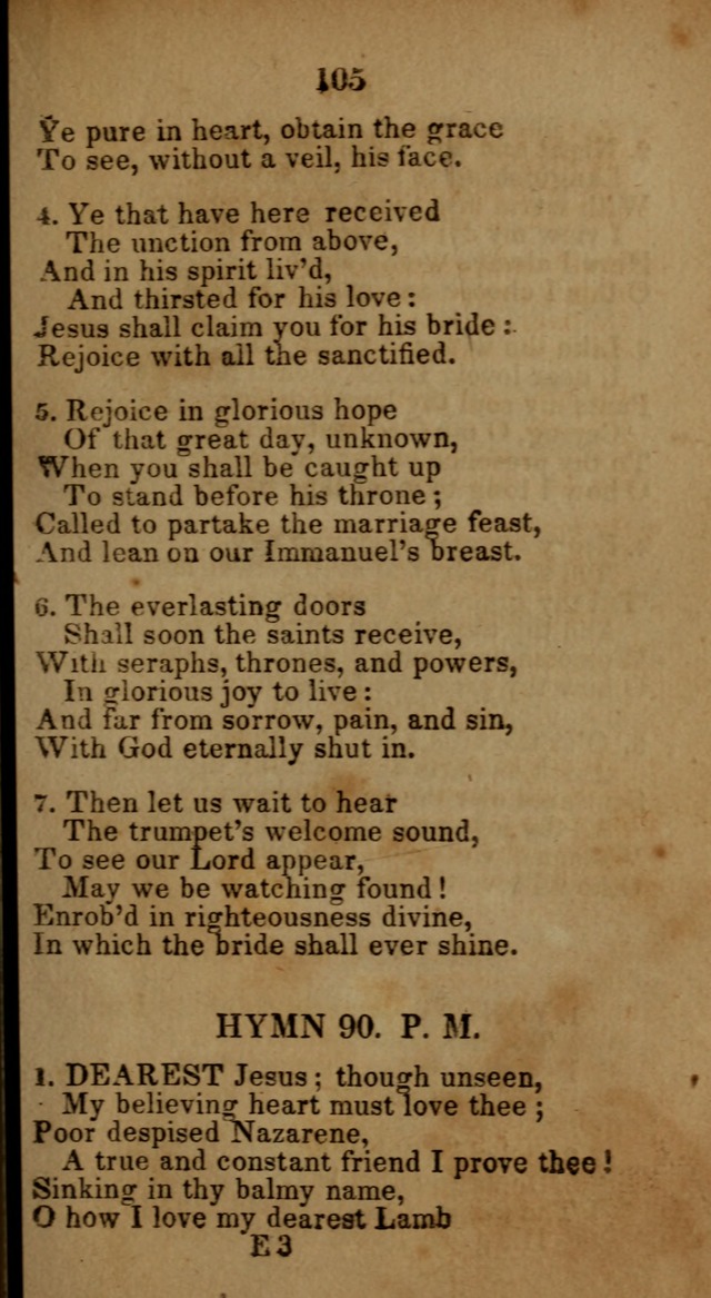 Social and Camp-meeting Songs, for the Pious (9th ed. enl.) page 105