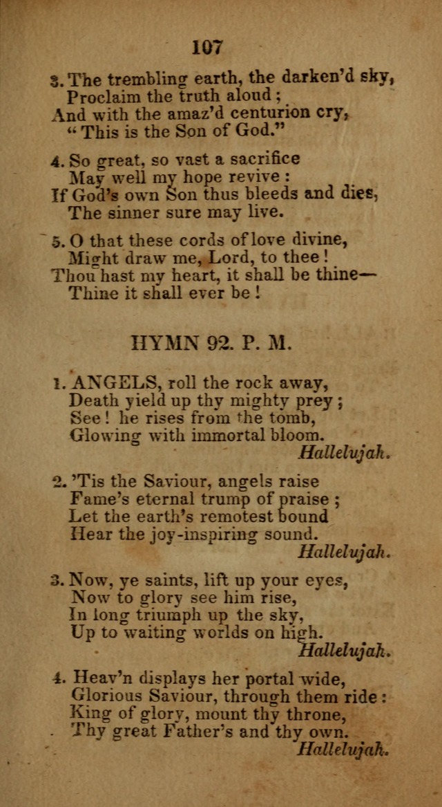 Social and Camp-meeting Songs, for the Pious (9th ed. enl.) page 107