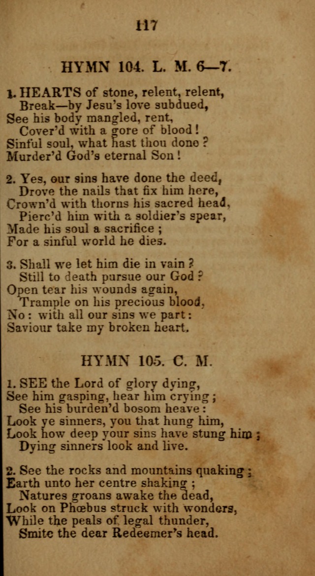 Social and Camp-meeting Songs, for the Pious (9th ed. enl.) page 117