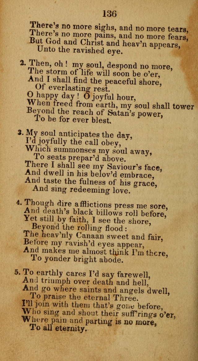 Social and Camp-meeting Songs, for the Pious (9th ed. enl.) page 136