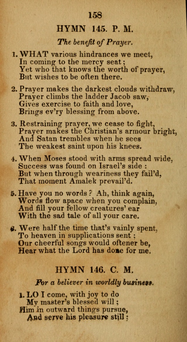 Social and Camp-meeting Songs, for the Pious (9th ed. enl.) page 158