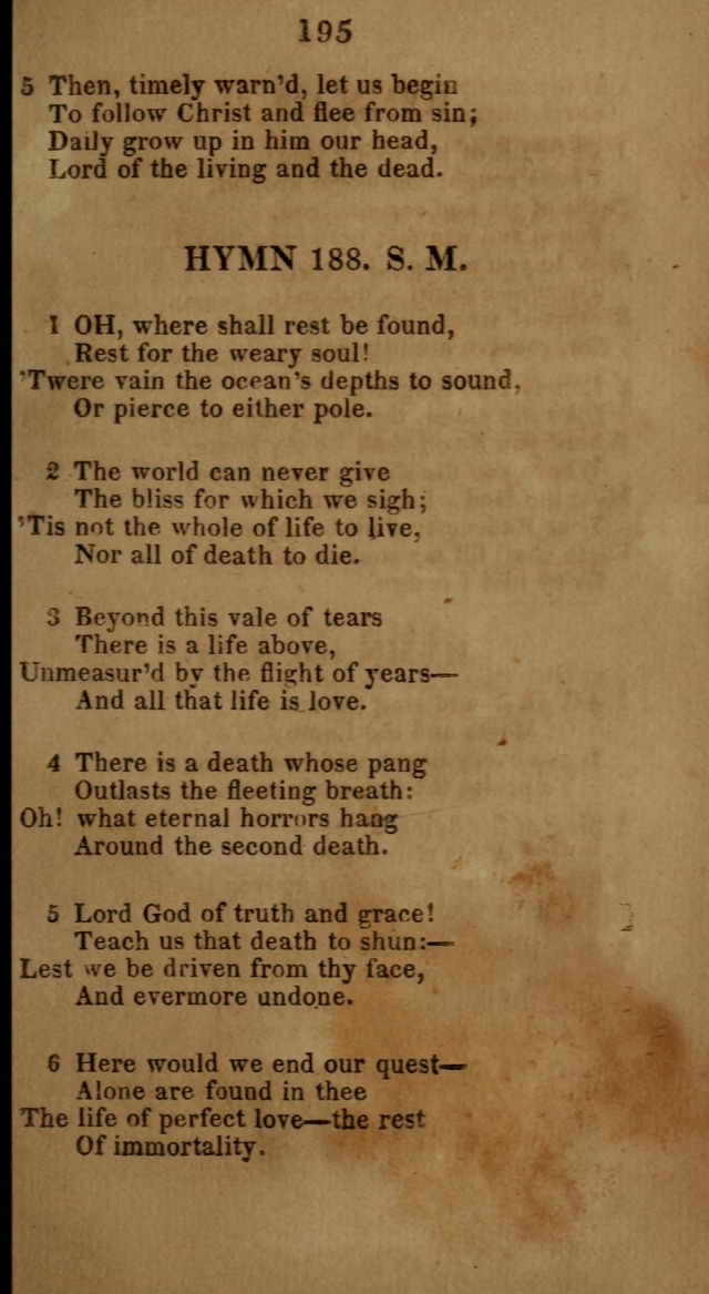Social and Camp-meeting Songs, for the Pious (9th ed. enl.) page 195