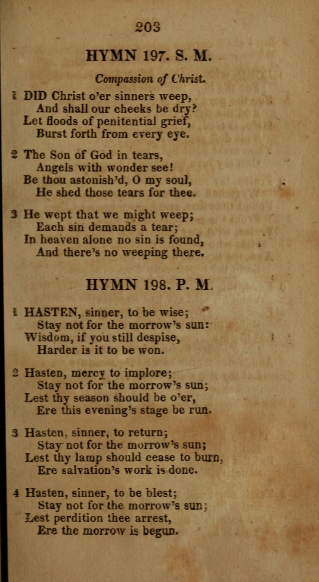 Social and Camp-meeting Songs, for the Pious (9th ed. enl.) page 203