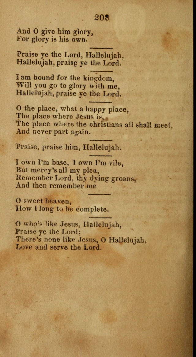 Social and Camp-meeting Songs, for the Pious (9th ed. enl.) page 208