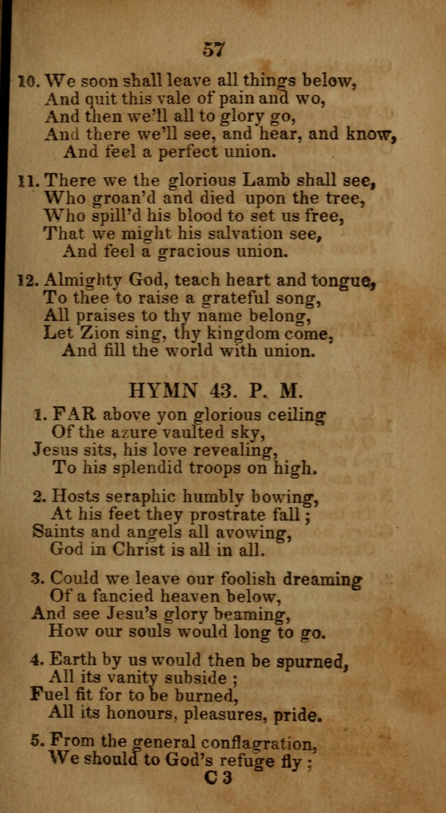 Social and Camp-meeting Songs, for the Pious (9th ed. enl.) page 57