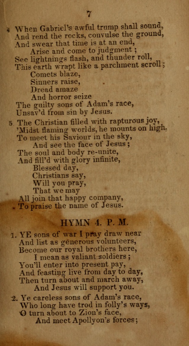 Social and Camp-meeting Songs, for the Pious (9th ed. enl.) page 7