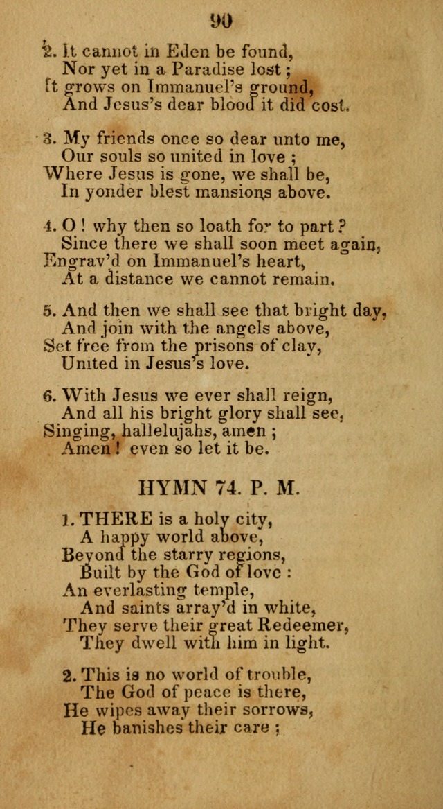 Social and Camp-meeting Songs, for the Pious (9th ed. enl.) page 90