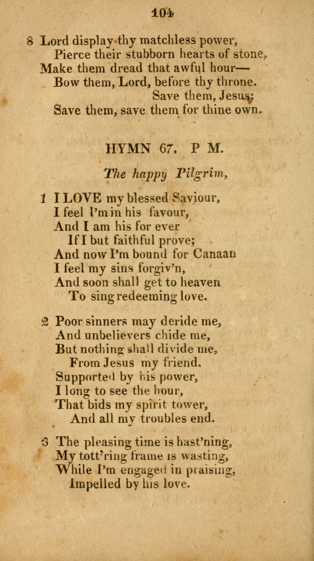 Social and Campmeeting Songs For the Pious (4th ed.) page 104