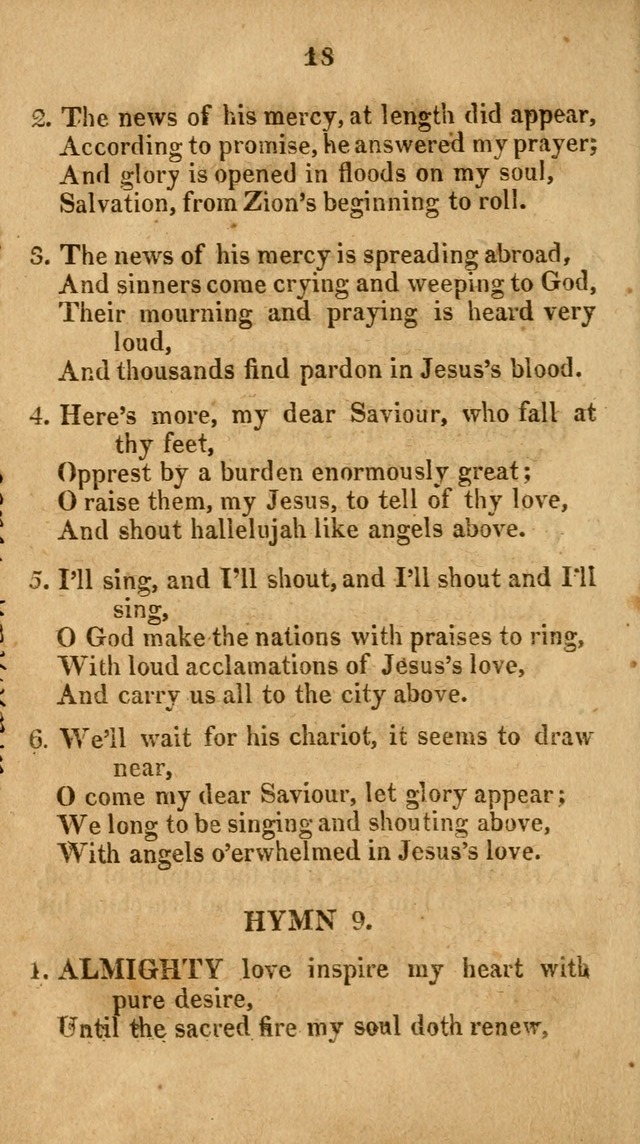 Social and Campmeeting Songs For the Pious (4th ed.) page 18