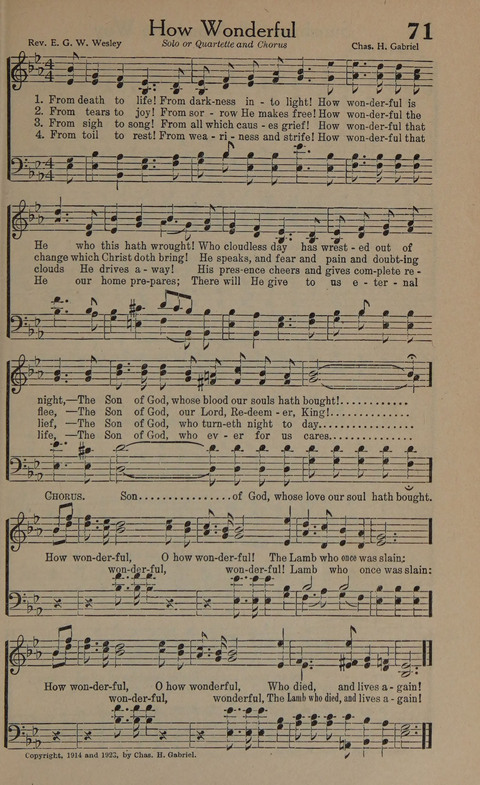 Songs of Conquest: for Use in Public Worship, Prayer Services, Camp Meetings, Evangelistic Campaigns, Young People