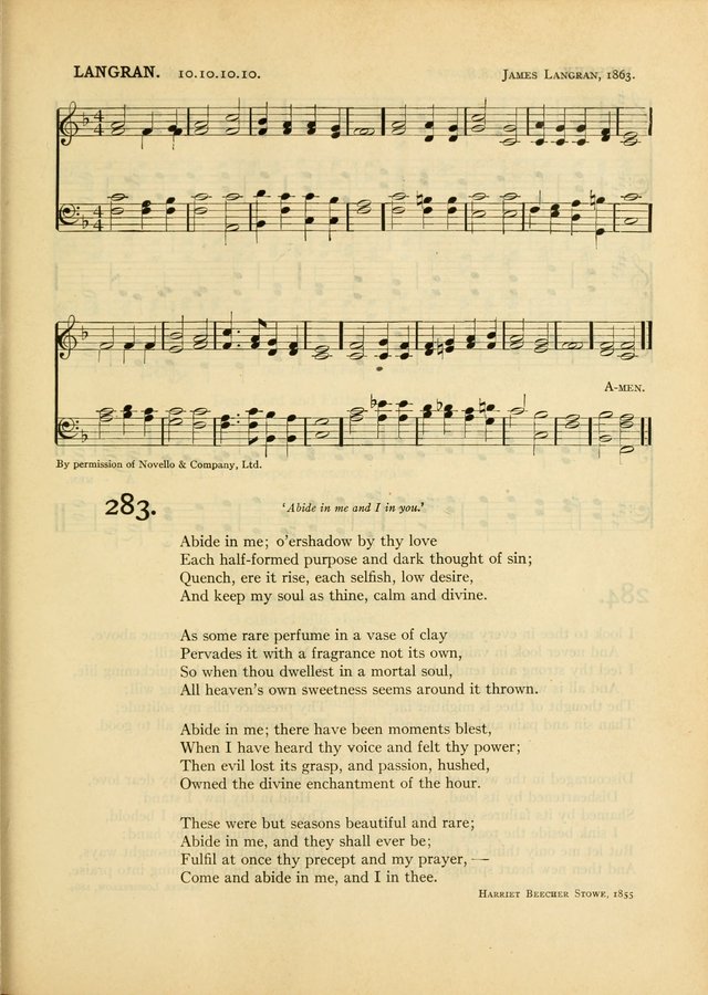 Services for Congregational Worship. The New Hymn and Tune Book page 293