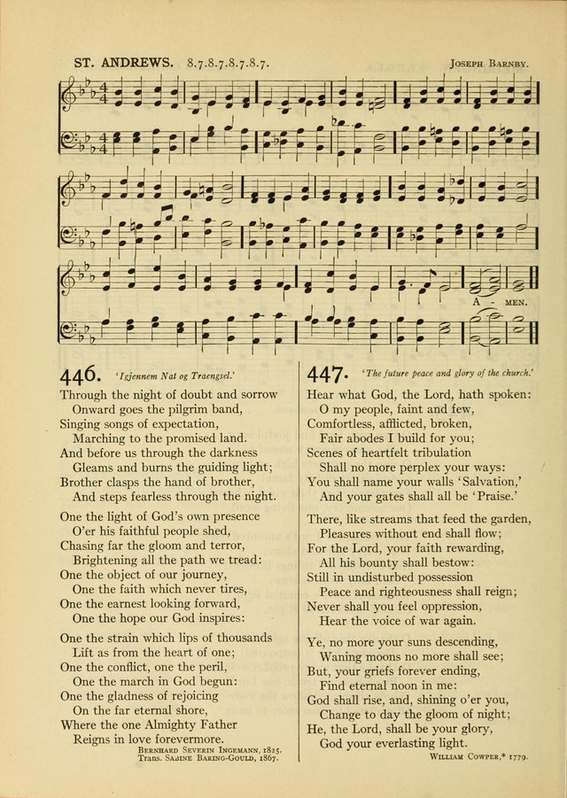 Services for Congregational Worship. The New Hymn and Tune Book page 406