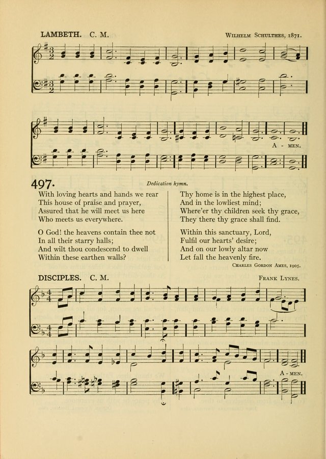 Services for Congregational Worship. The New Hymn and Tune Book page 442