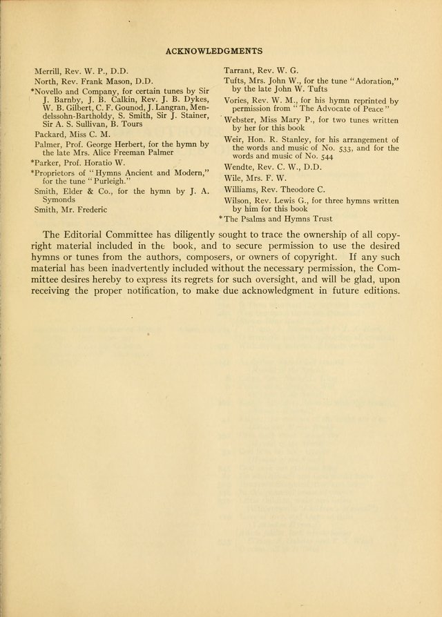 Services for Congregational Worship. The New Hymn and Tune Book page 507