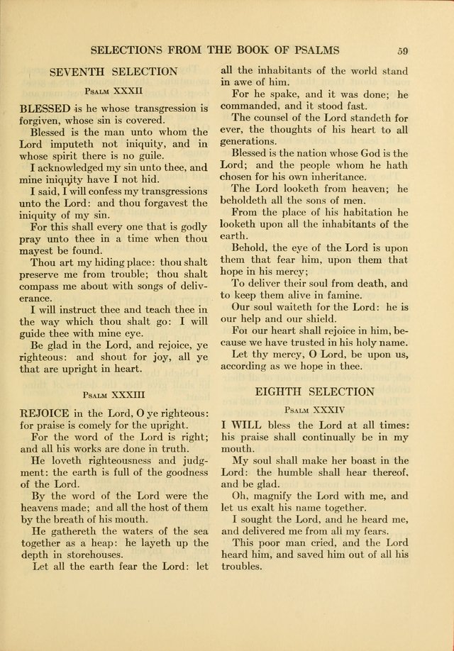 Services for Congregational Worship. The New Hymn and Tune Book page 59