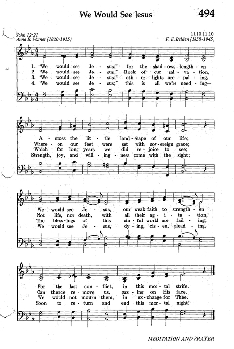 Seventh-day Adventist Hymnal page 482