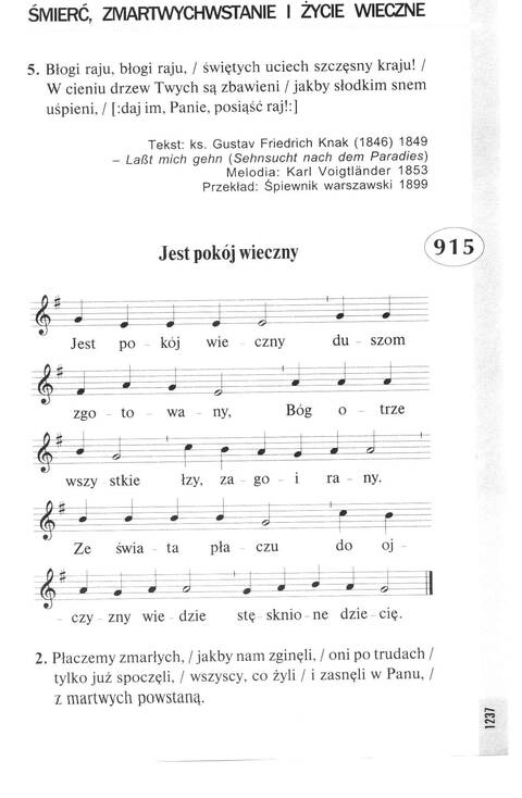 Śpiewnik Ewangelicki: Codzienna modlitwa, pieśń, medytacja, nabożeństwo page 1232