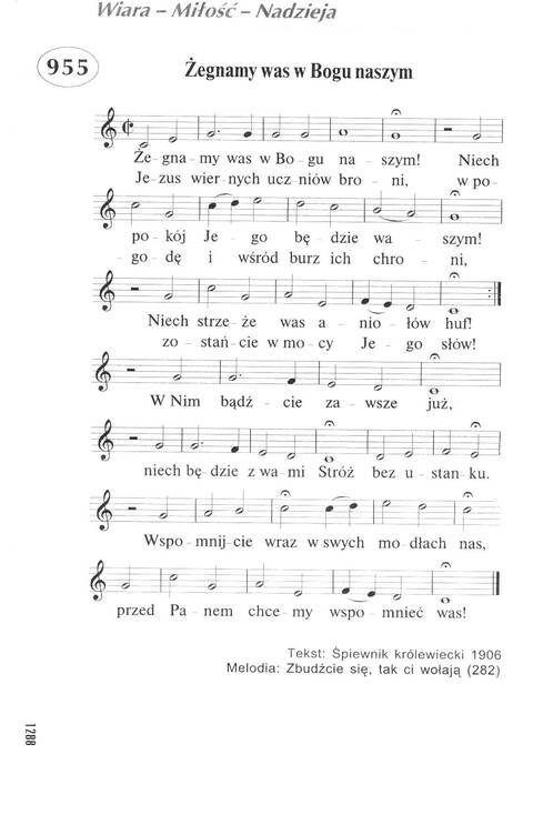 Śpiewnik Ewangelicki: Codzienna modlitwa, pieśń, medytacja, nabożeństwo page 1283