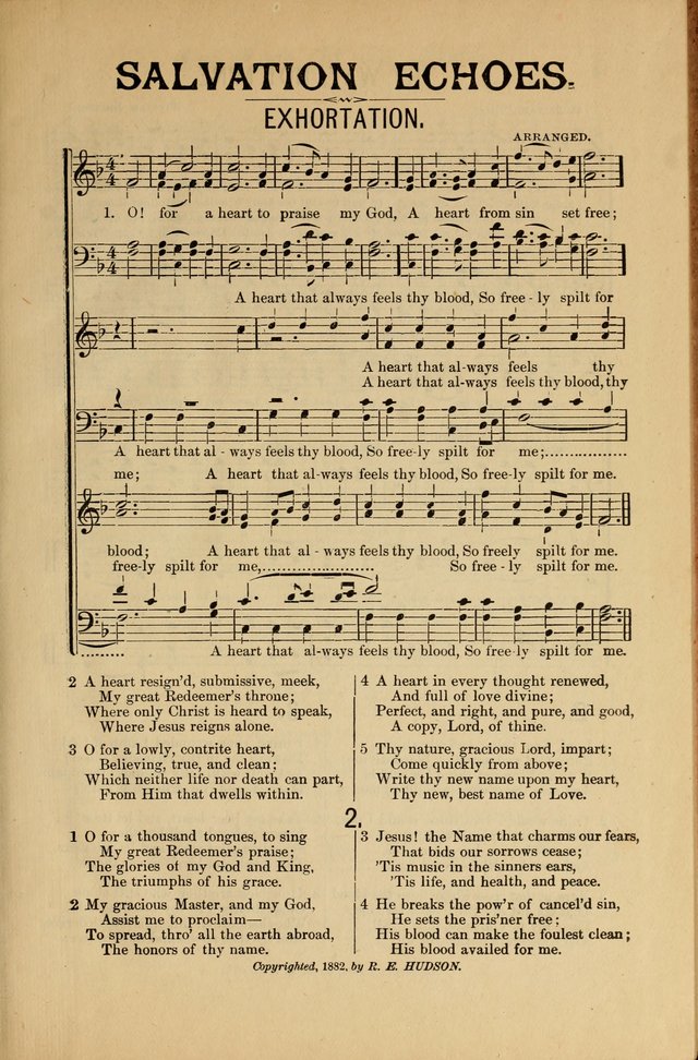 Salvation Echoes: for Sabbath School, Gospel, Prayer and Praise Meetings page 3