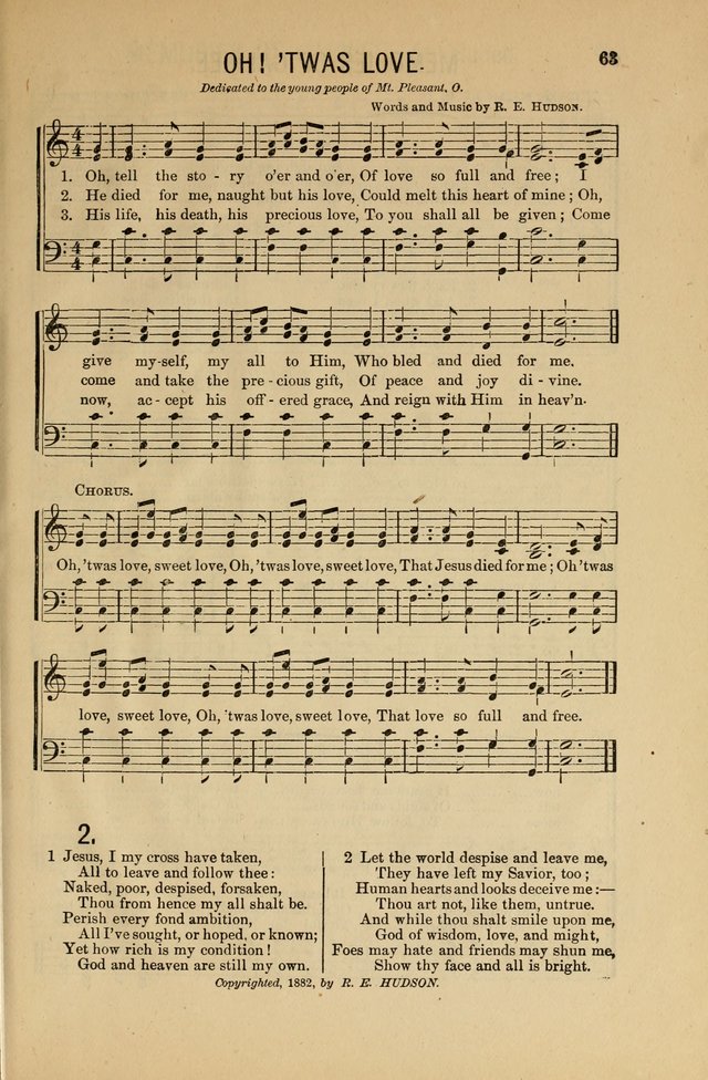 Salvation Echoes: for Sabbath School, Gospel, Prayer and Praise Meetings page 63
