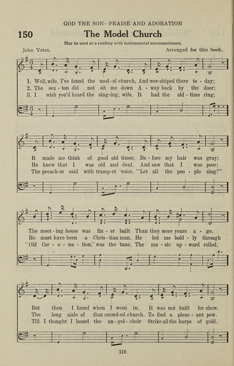 Service Hymnal: with responsive readings, appropriate for all Protestant religious activities page 108